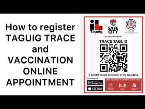 How To Register Trace Taguig and Vaccination .
